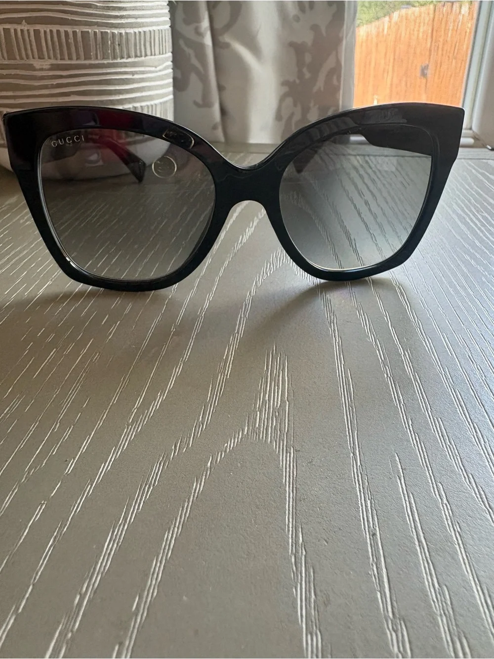 Gucci Black Cat-Eye Women's Sunglasses